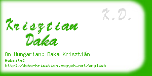 krisztian daka business card